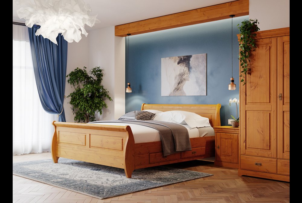 Toscania bedroom solid wood furniture