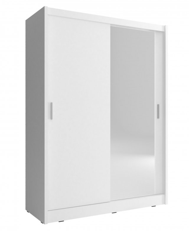 MAJA 1 LUS White 130cm Schwebetürenschrank 