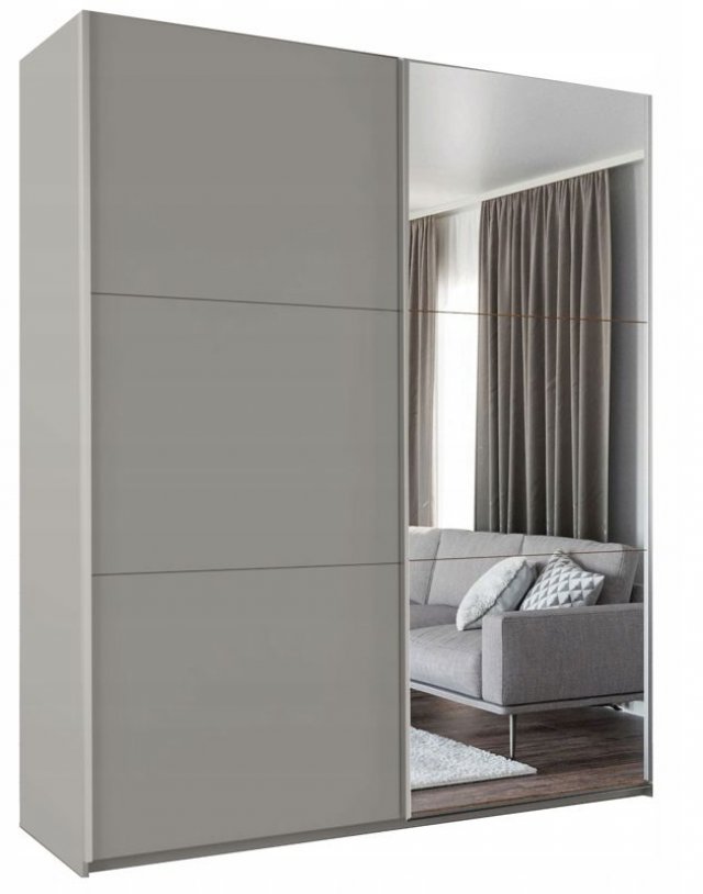 Rodos 200 Sliding door wardrobe (platinum)