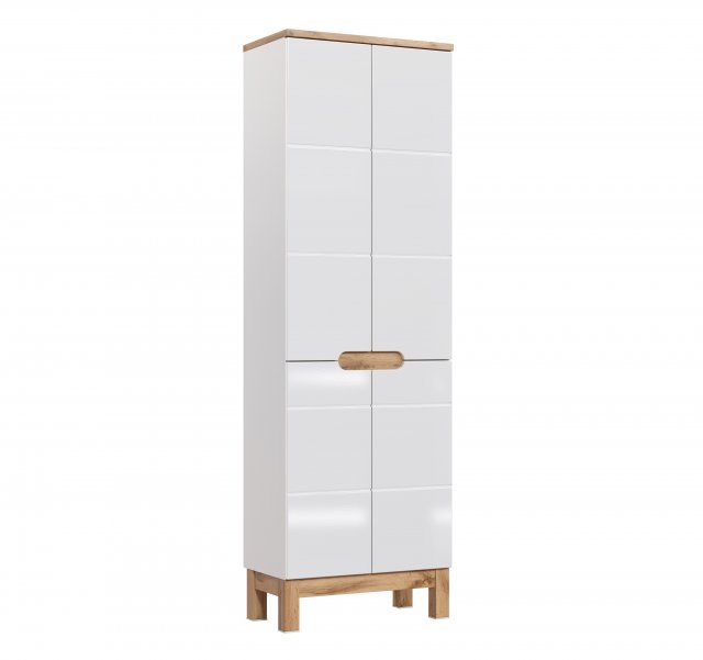 Ilab 805 White High Cabinet 4D 60cm