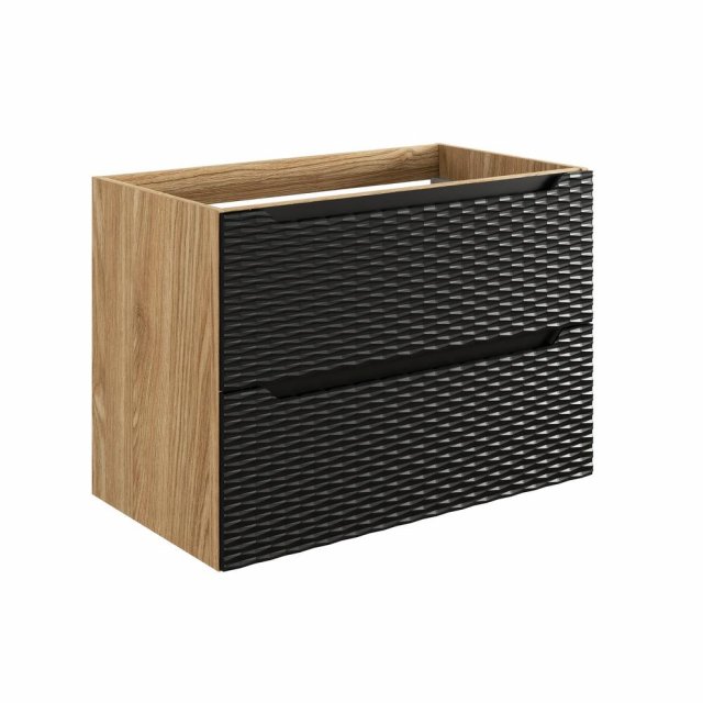 Ocean Black 82-80-2S Cabinet Under Washbasin 80 cm 2 Drawers