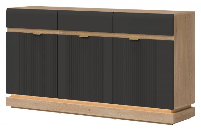 MILTON-ML 03 Комод,Cremona torro oak/anthracite matt