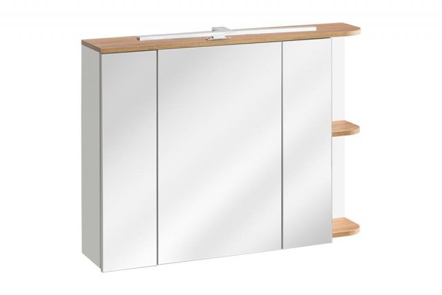 PLATINUM-White 840 Mirror cabinet 3D