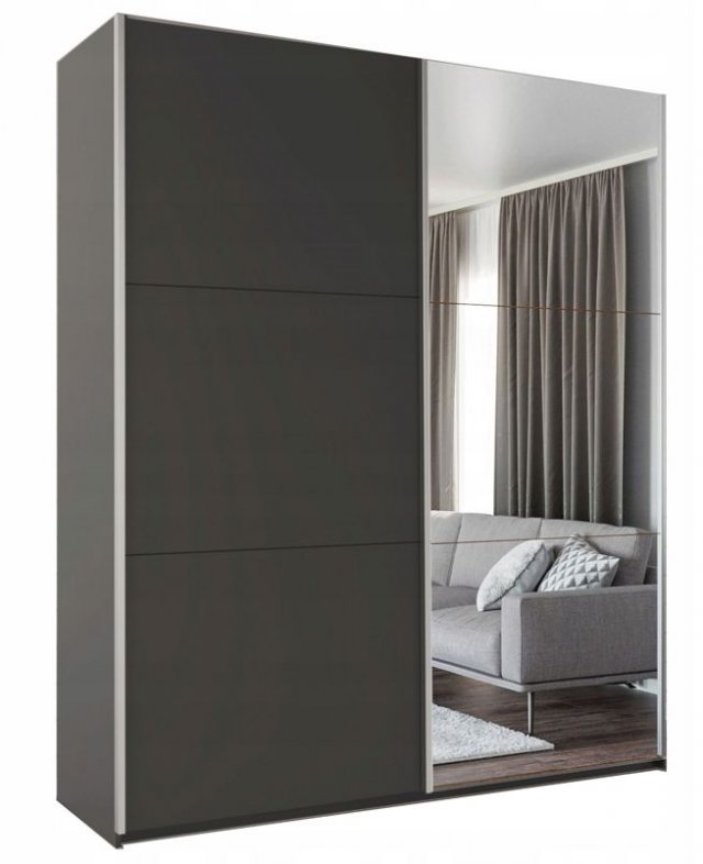 Rodos 200 Sliding door wardrobe (graphite)