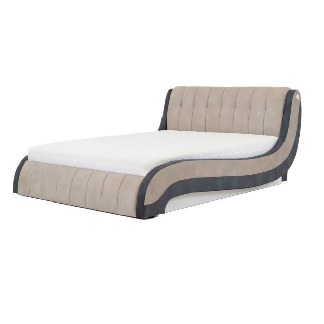 NICOL II NC26/180 Bed (Letto 83 grey/Letto 99 anthracite)