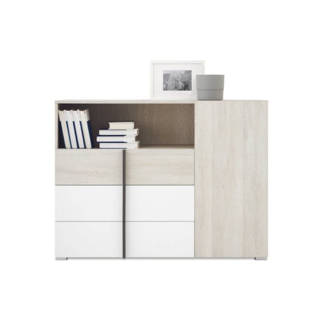 Remo-RM 9 Chest of drawers with 3 drawers,1 door