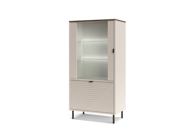 Evo- WIT-N1d1w [EO7] Glass-fronted cabinet