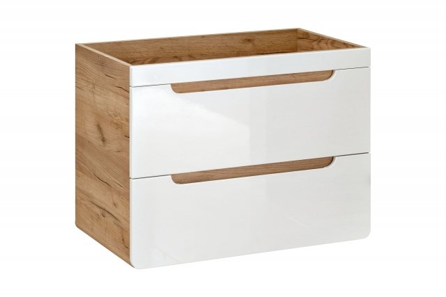 Abura White/Oak Craft 821 Waschbeckenunterschrank