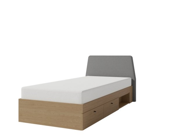 Alessio AE12 L/R 90x200 Bett Eucalyptus