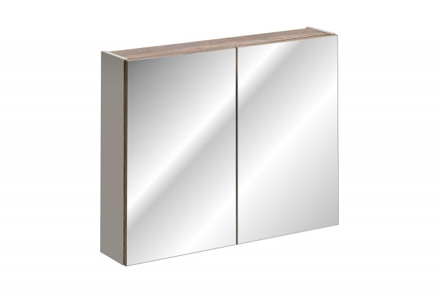 SANTA FE TAUPE 84-80-A-2D Mirror Cabinet 