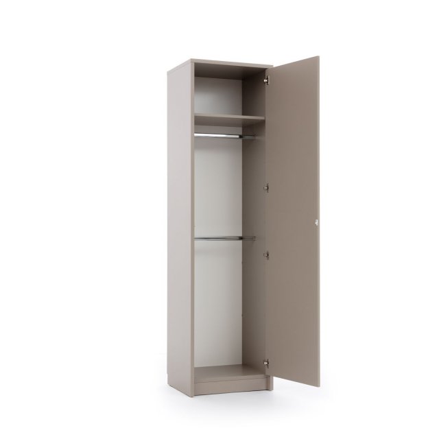 GENIUS GS-SZ-2DP Kleiderschrank mit 2 Kleiderbügeln und Regal