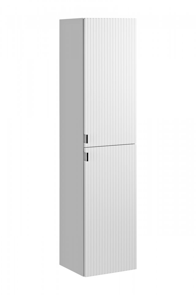 LEONARDO WHITE 80-00-B-2D Hängeschrank,Hochschrank Badezimmerschrank mit 2 Türen