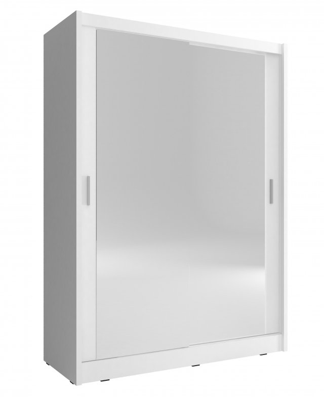 MAJA 2 LUS White 130cm Sliding door wardrobe