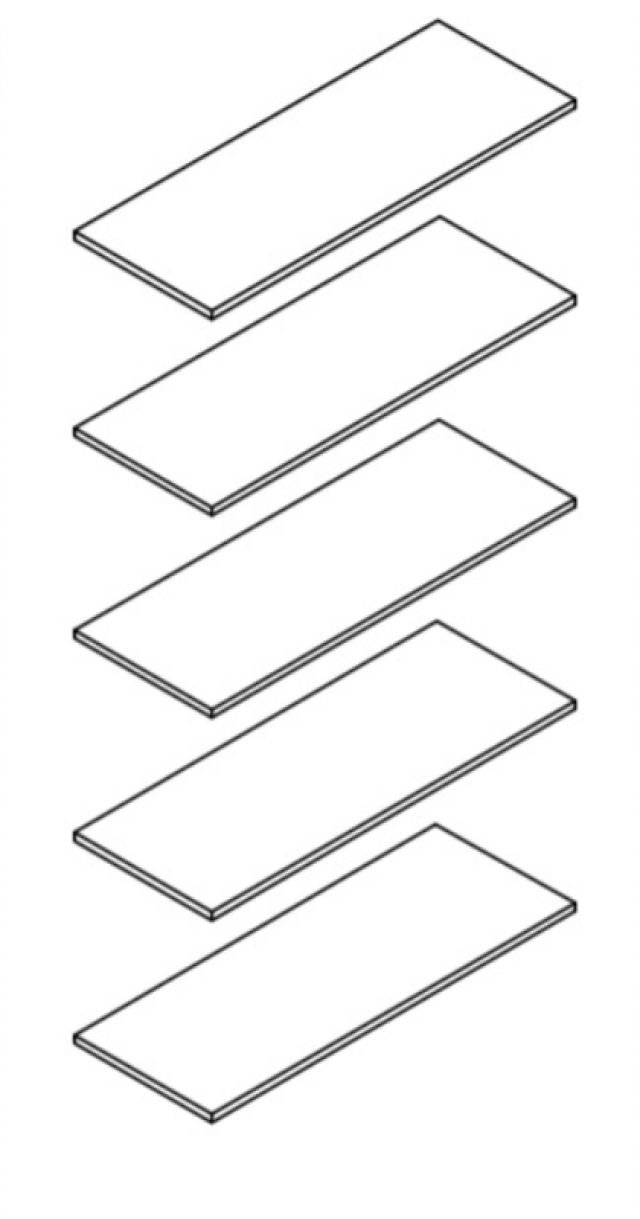 Brandson POL-SZF 2d2s Riiulid riidekapile (5 tk)