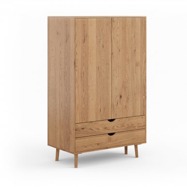 Simona PRHSIM06 Kleiderschrank 110 cm breit,Eiche massiv 