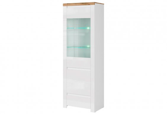 Vigo-MB WIT 1D1W1S Glass-fronted cabinet