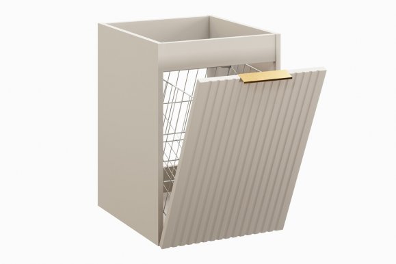 ADEL-CASHMERE 81-40-1DK Wall Cabinet Under Countertop with Laundry Basket 40cm