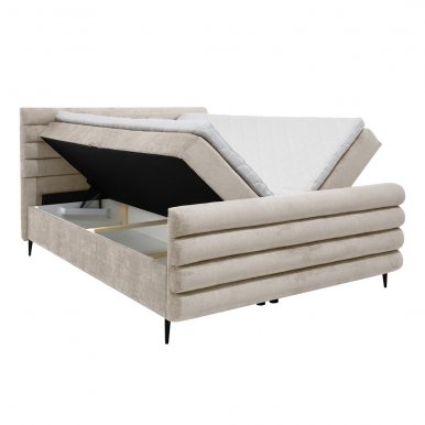 Margate-1 140x200 Polsterbett mit Matratze und Bettkasten