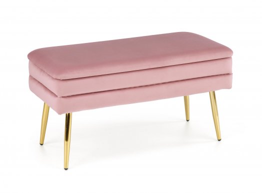 VELVA bench color: pink/gold