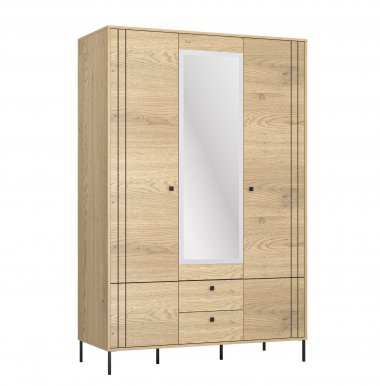 Cross-Line Wardrobe with mirror