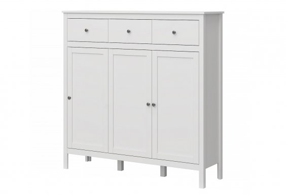 OLE-white KOM 3d3s Chest of drawers