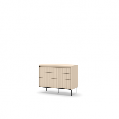 TREND TS-05 Chest of drawers with LED lighting,Beige sand/black