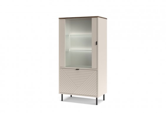 Evo- WIT-N1d1w [EO7] Glass-fronted cabinet