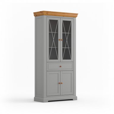 Marone Elite Grey/oak PLMEL02/S Vitrīna