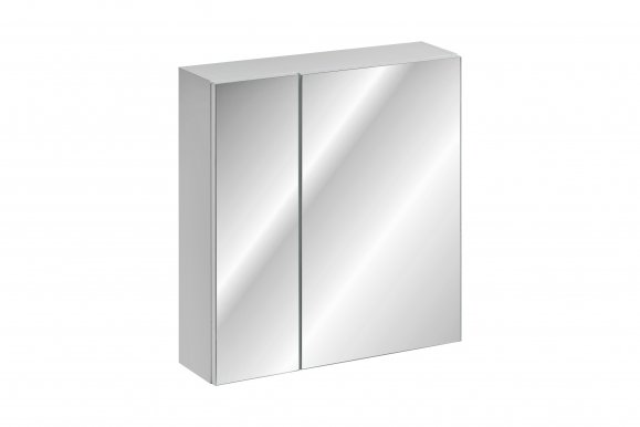 LEONARDO WHITE 84-60-B-2D Mirror Cabinet 