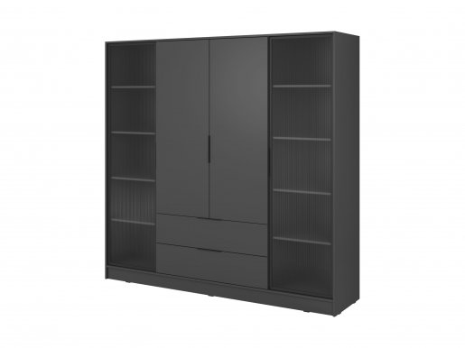 KELLY 4D RD Graphite Wardrobe