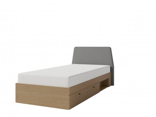 Alessio AE12 L/R 90x200 Bett Eucalyptus