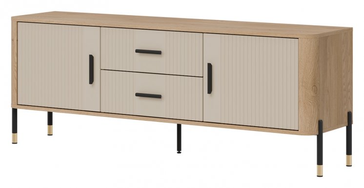 DAN-DT 01 Cremona Toro Eiche/Kaschmir matt RTV-Schrank