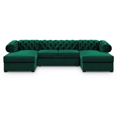 VAL/ z f sp Chesterfield U Ecksofa U-Form