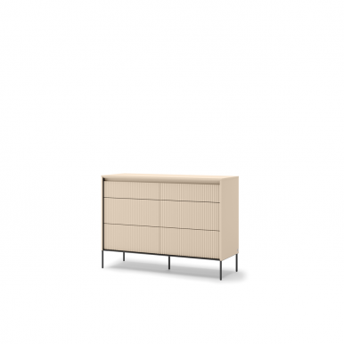 TREND TS-06 Chest of drawers with LED lighting,Beige sand/black