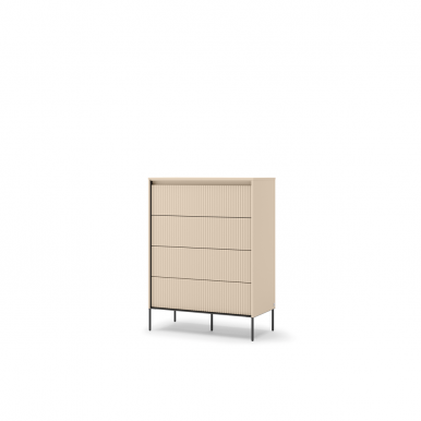 TREND TS-04 Chest of drawers with LED lighting,Beige sand/black