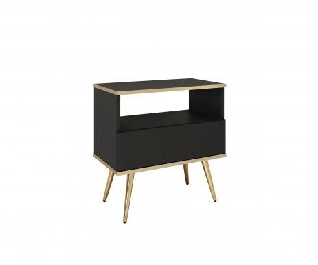 ORO- S54 Bedside Black