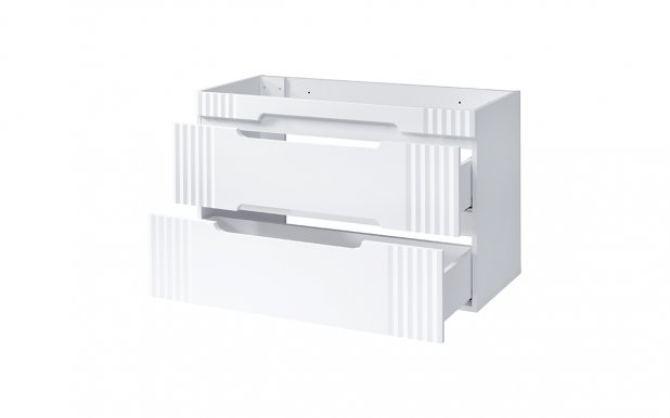 FIJI WHITE 82-100-D-2S Cabinet Under Washbasin