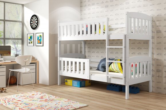 Cubus 2 Bunk bed with mattress 200x90 white (Without box)