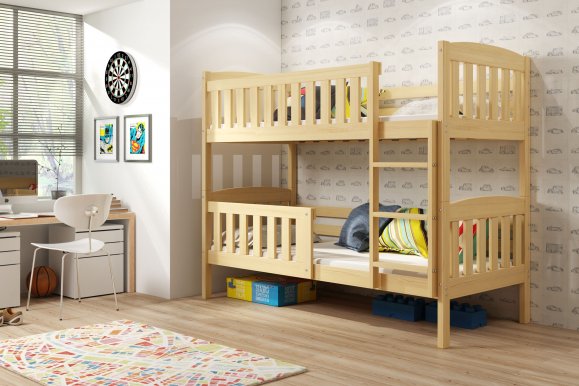 Cubus 2 Bunk bed with mattress 200x90 pine (Without box)