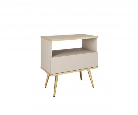 ORO- S54 Nachttisch Beige