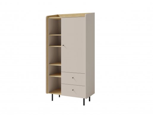 Alessio AE5 Schrank mit Regalen Sand beige