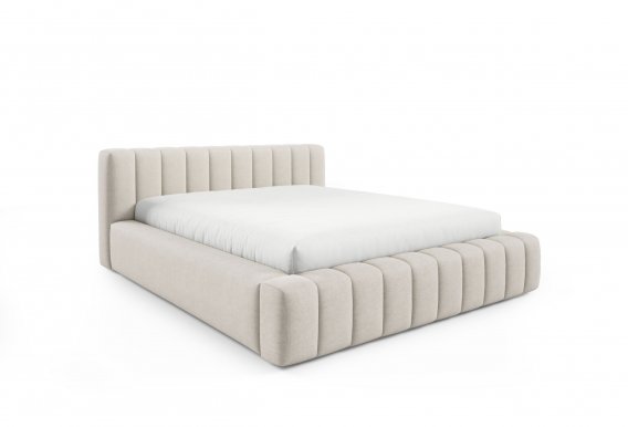 Frodo Low Met 140x200 Bett mit Bettzeugkasten