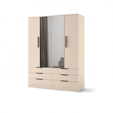 AVERA AV-01 Riidekapp 4 ukse ja 6 sahtliga,desert sand