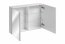 LEONARDO WHITE 84-90-B-2D Mirror Cabinet 