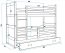 Riko II 190x80 Bunk bed with two mattresses White/Green