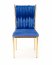 K436 Chair dark blue/gold