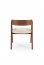 K562 Armchair Walnut / Light Beige