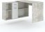 Diego-Corner desk, Beton/White matt