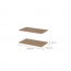 EASY EA-04 Additional shelves for chests EA-01,EA-02,EA-03 (2 pcs) oak scandi