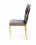 K436 Chair grey/gold